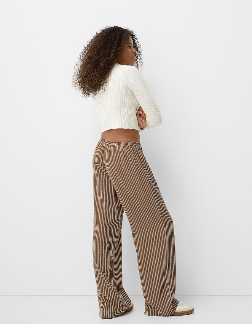 STRIPED OVERSIZED TROUSERS