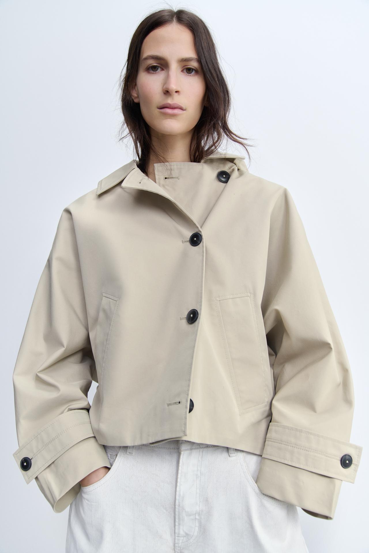 HOODED TRENCH COAT
