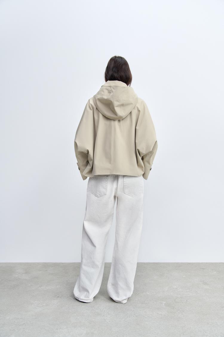 HOODED TRENCH COAT