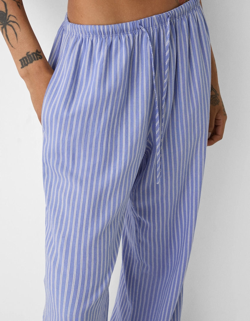 STRIPED OVERSIZED TROUSERS