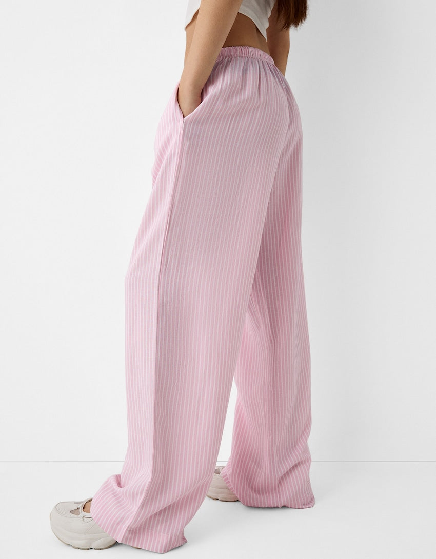 STRIPED OVERSIZED TROUSERS