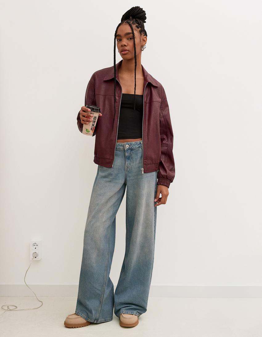 OVERSIZED LEATHER JACKET