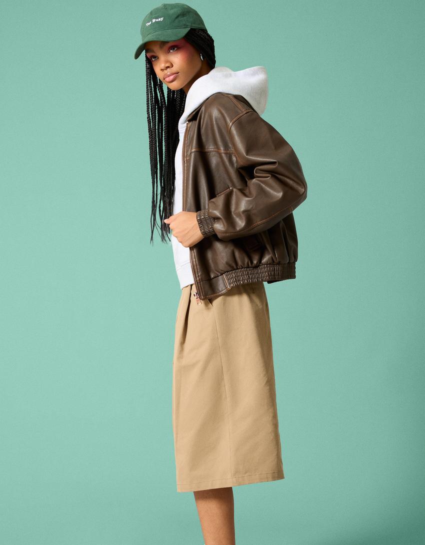 OVERSIZED LEATHER JACKET