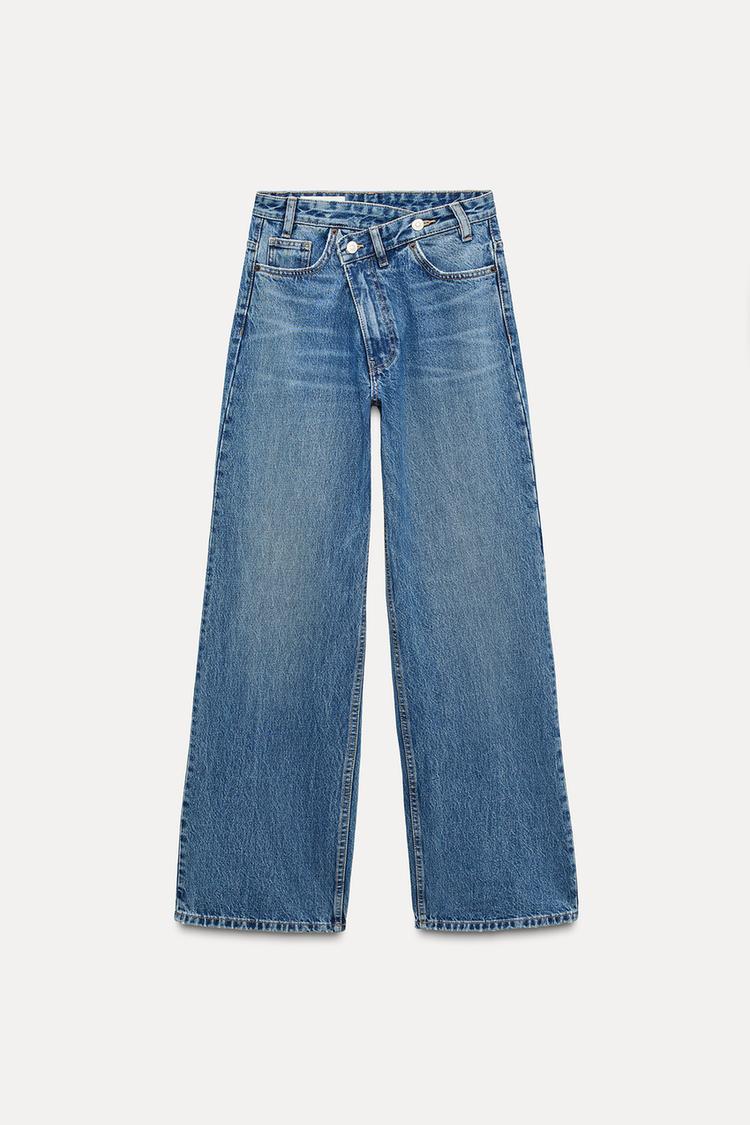 HIGH-WAIST WIDE LEG JEANS