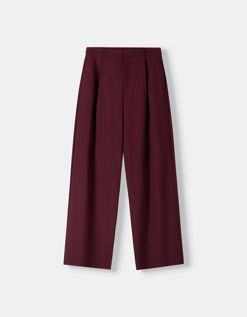 LOW-RISE BAGGY TROUSERS