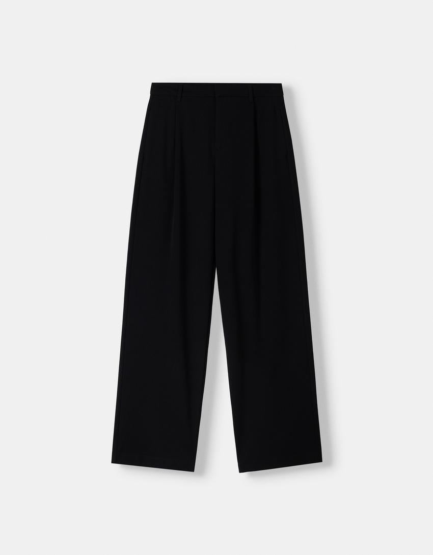 LOW-RISE BAGGY TROUSERS