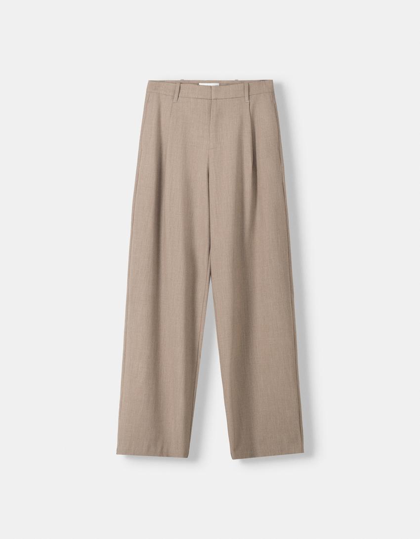 LOW-RISE BAGGY TROUSERS