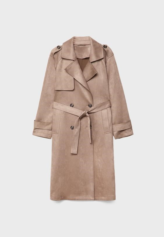 SUEDE TRENCH COAT