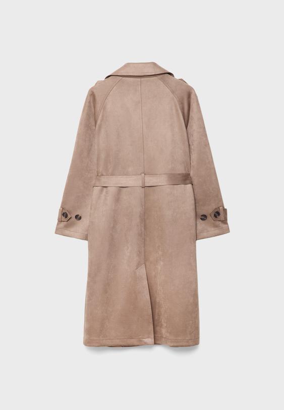 SUEDE TRENCH COAT