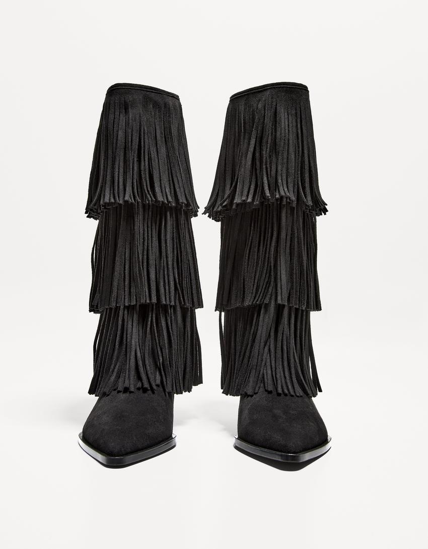 FRINGED BOOTS
