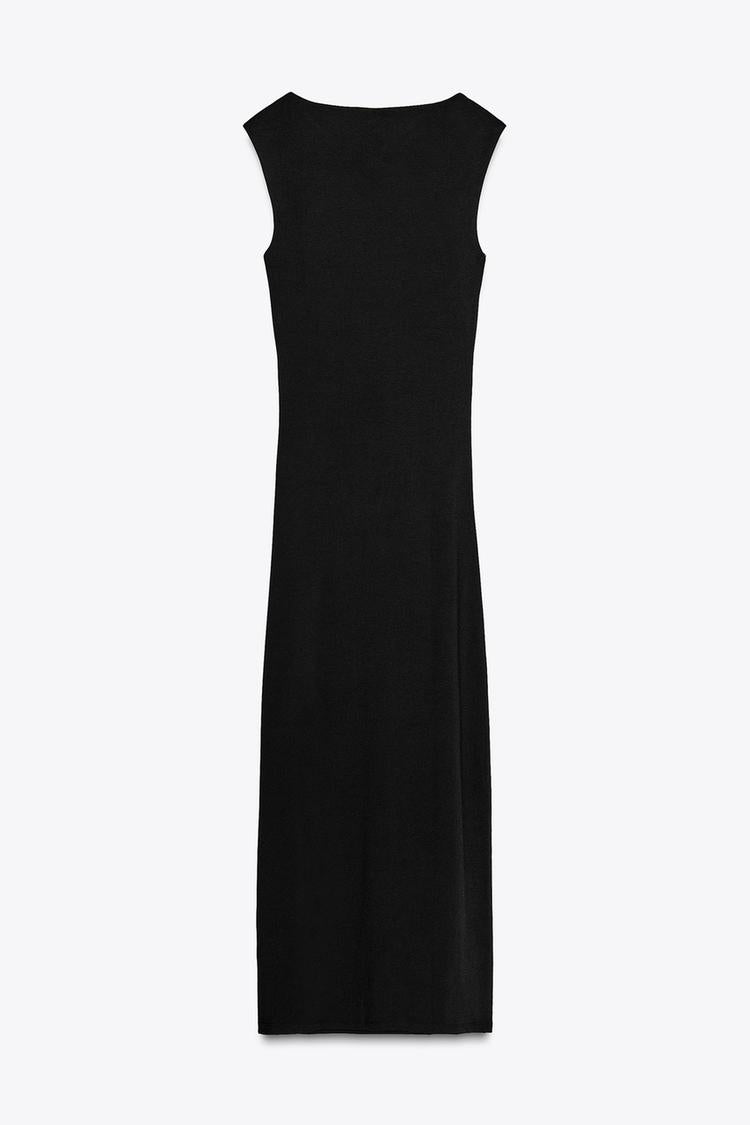 METALLIC MOTIF DRESS