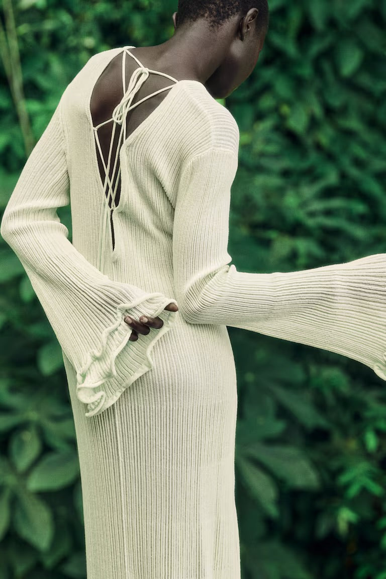 RIB-KNIT DRESS