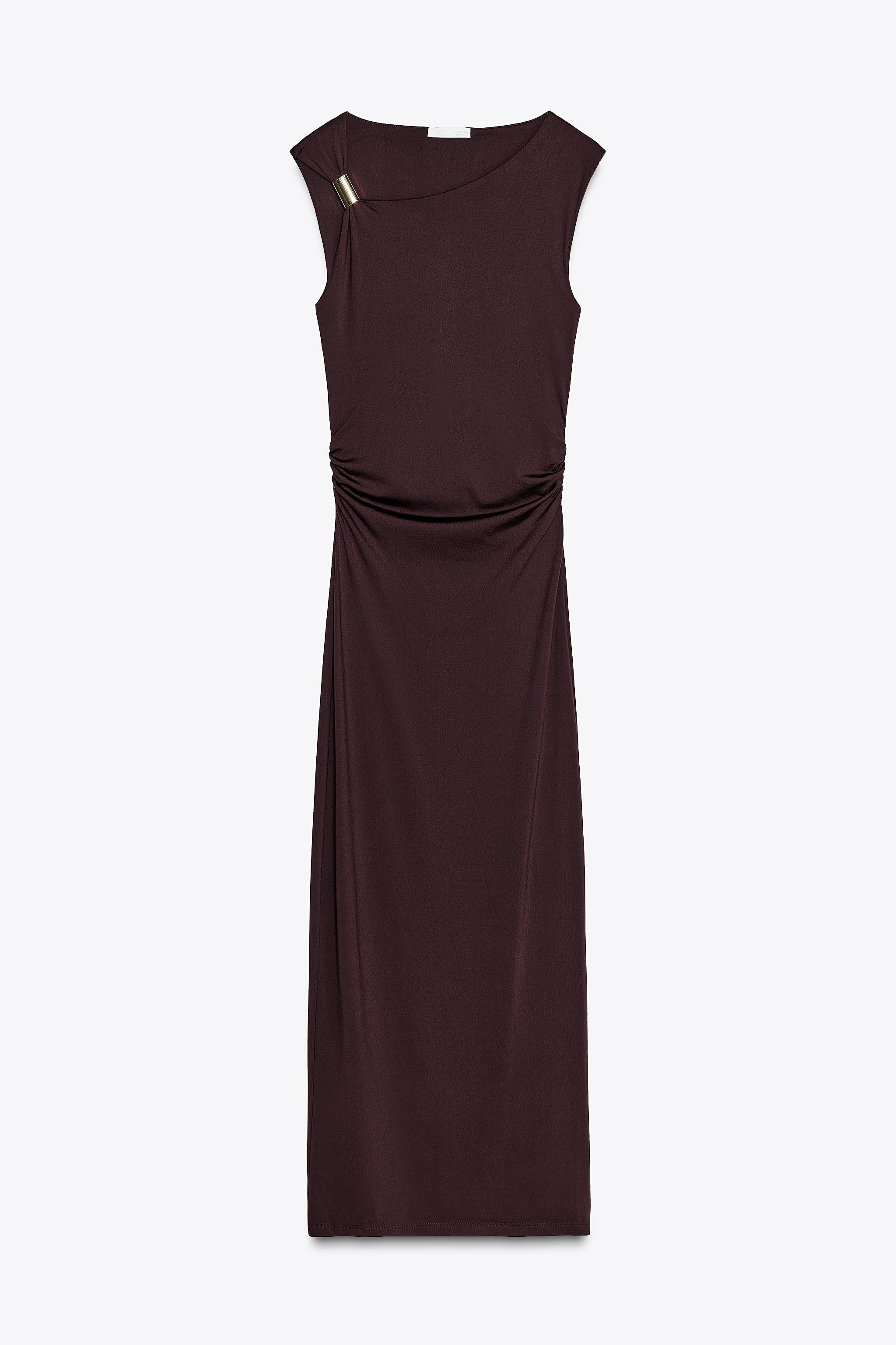 METALLIC MOTIF DRESS