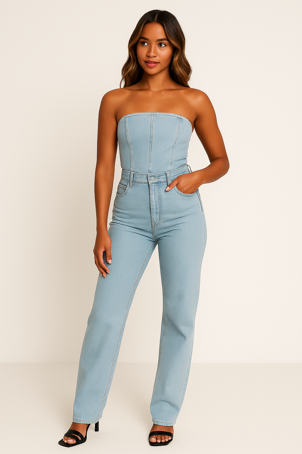 DENIM JUMPSUIT