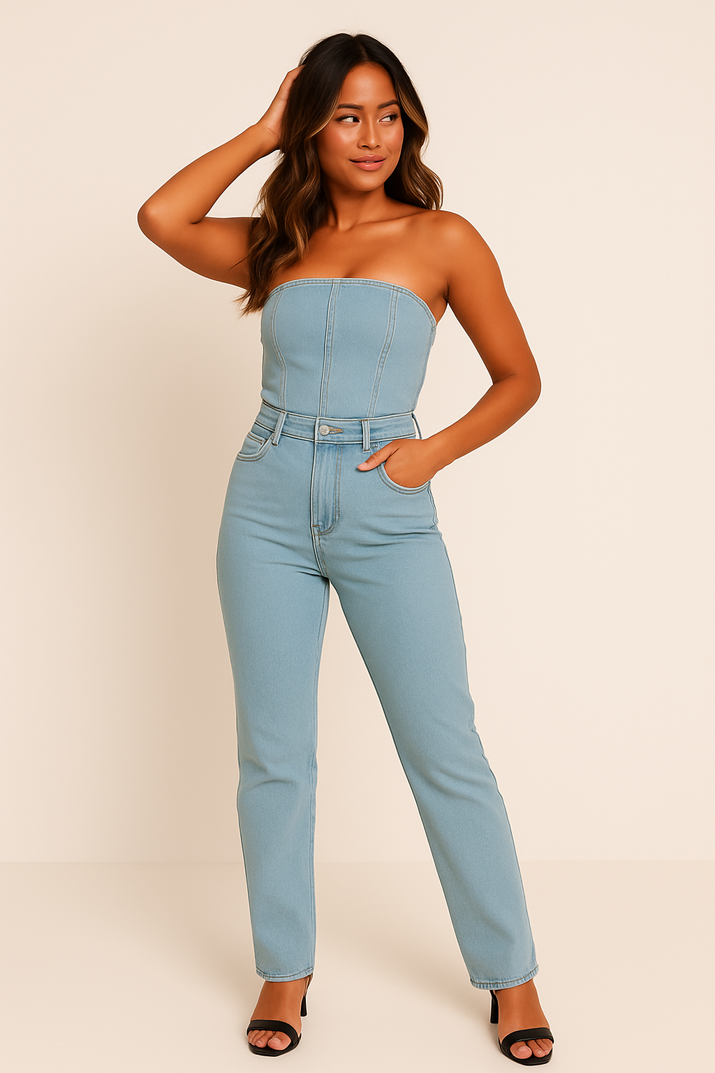 DENIM JUMPSUIT