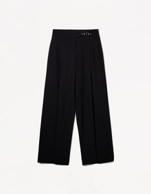 PLEATED BELTED TROUSERS