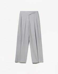 PLEATED BELTED TROUSERS