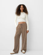 STRIPED OVERSIZED TROUSERS