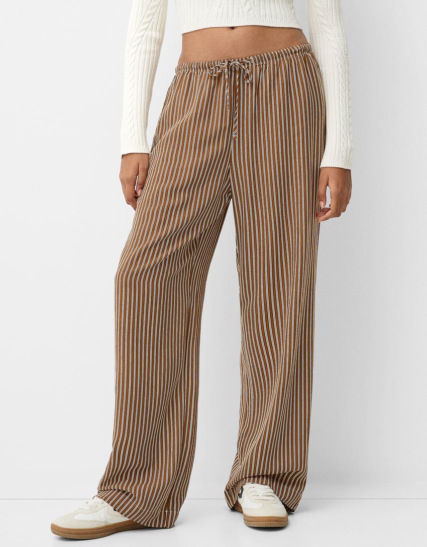 STRIPED OVERSIZED TROUSERS