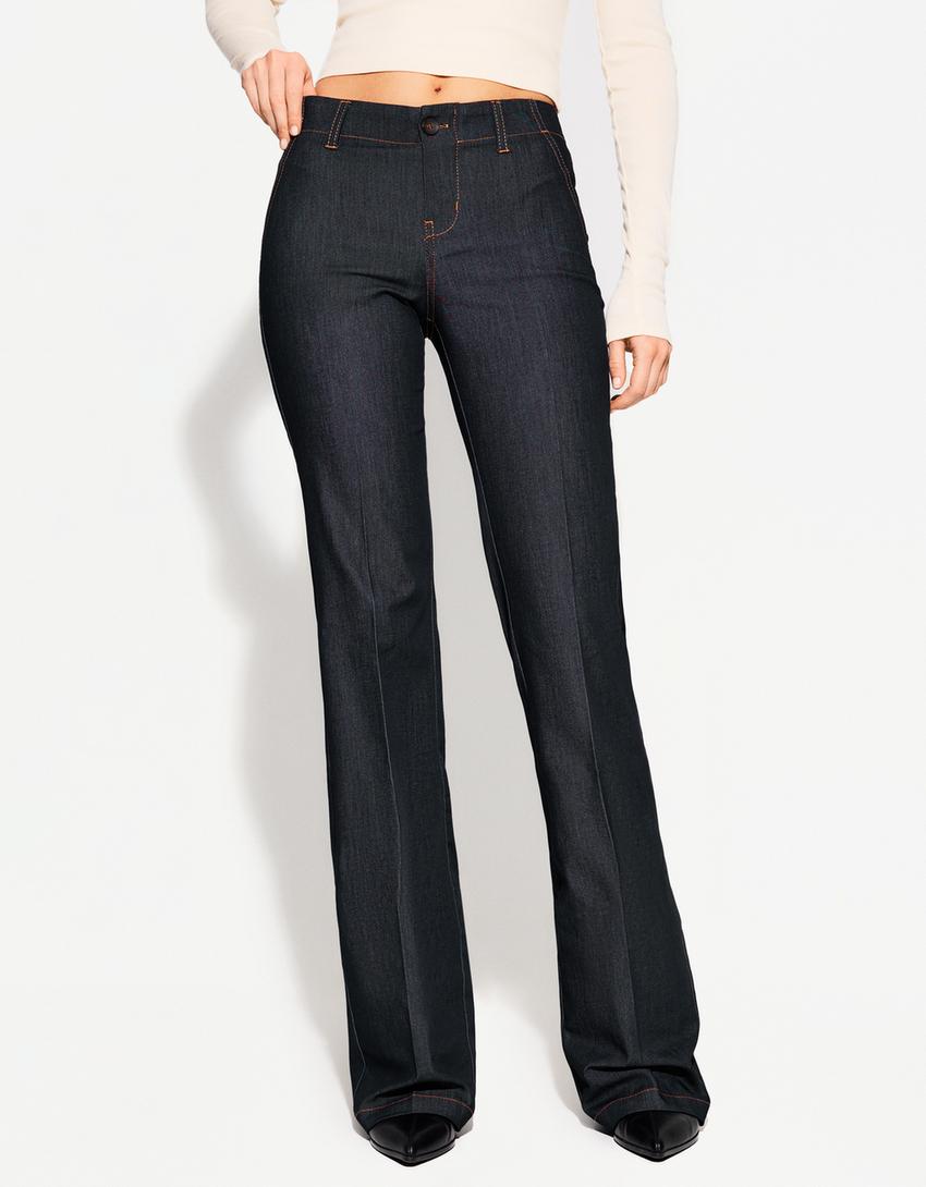 LOW-RISE BOOTCUT JEANS