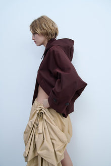 HOODED TRENCH COAT