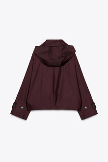 HOODED TRENCH COAT