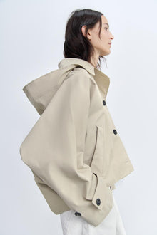 HOODED TRENCH COAT