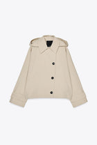 HOODED TRENCH COAT
