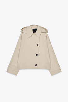 HOODED TRENCH COAT