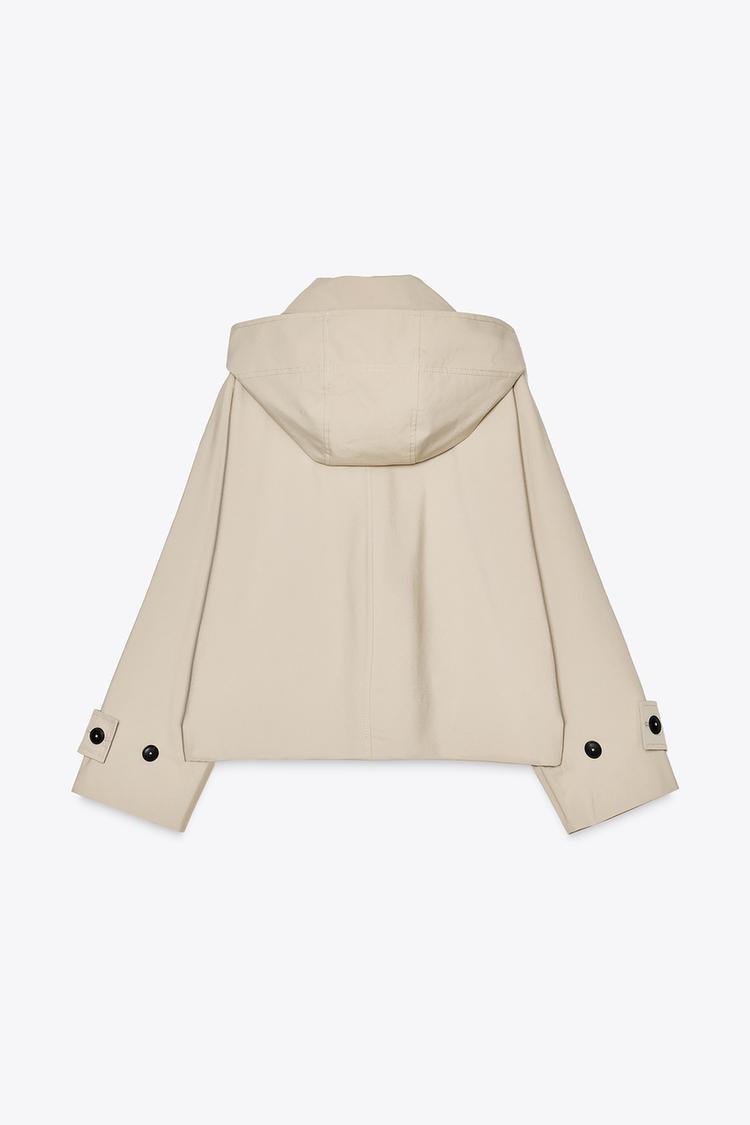 HOODED TRENCH COAT