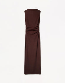 TEXTURED MIDI DRESS
