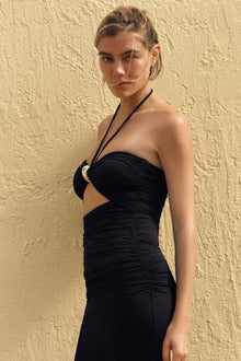ISLA CUT-OUT MIDI DRESS