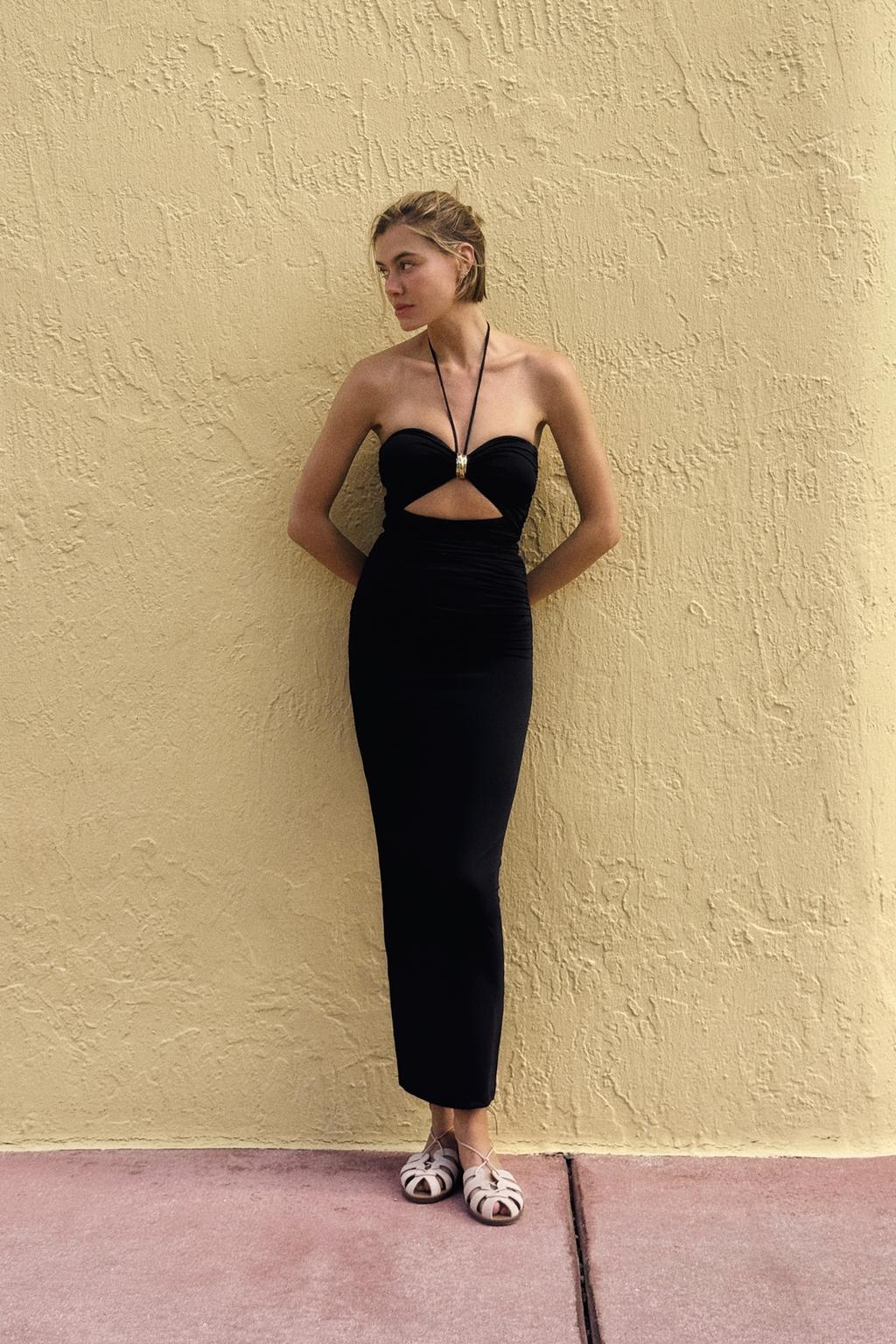 ISLA CUT-OUT MIDI DRESS