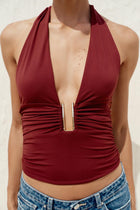 SOLANA HALTER TOP