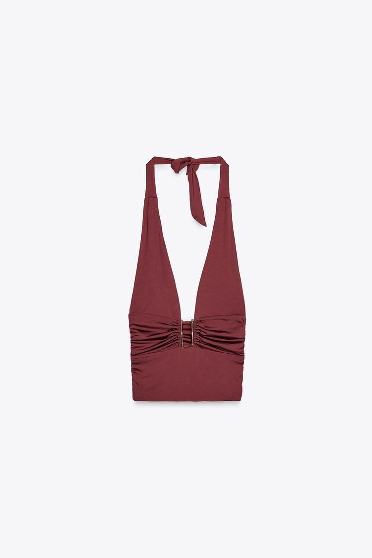 SOLANA HALTER TOP