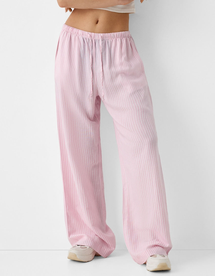 STRIPED OVERSIZED TROUSERS