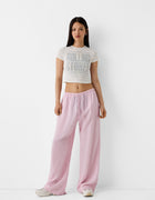 STRIPED OVERSIZED TROUSERS