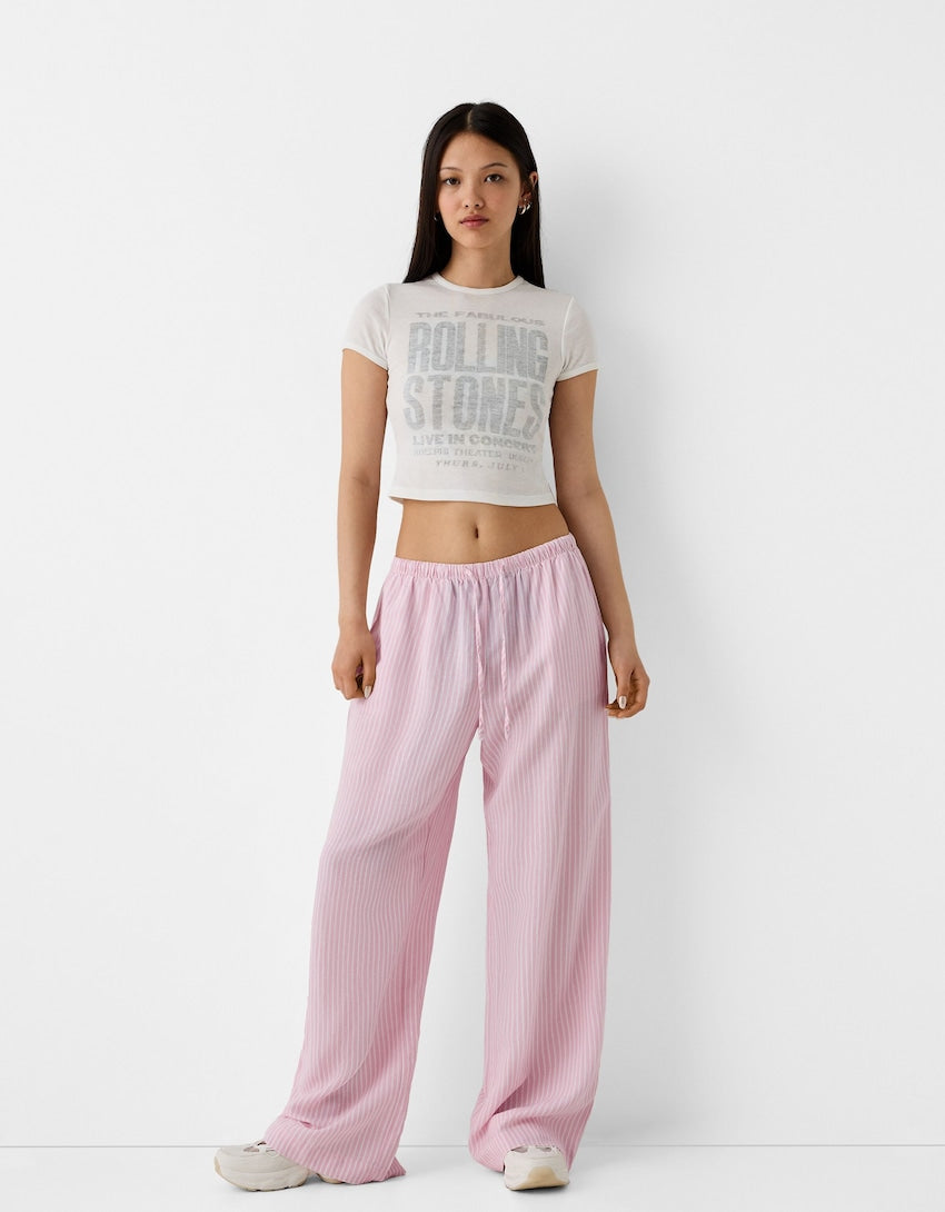 STRIPED OVERSIZED TROUSERS