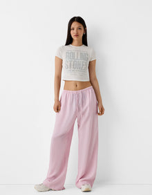 STRIPED OVERSIZED TROUSERS