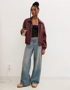 OVERSIZERET LÆDERJAKKE