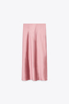 SATIN MIDI SKIRT