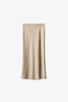 SATIN MIDI SKIRT