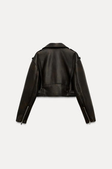 GLANSENDE BIKERJAKKE