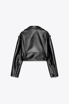 GLANSENDE BIKERJAKKE