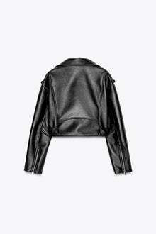 GLANSENDE BIKERJAKKE