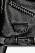 GLANSENDE BIKERJAKKE