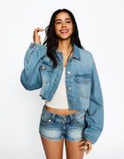 DENIM MINI SHORT