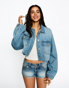 DENIM MINI SHORT