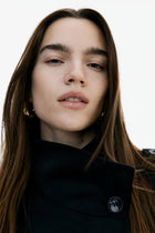 BUTTONED TRENCH COAT