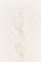 RUFFLED KNIT CARDIGAN